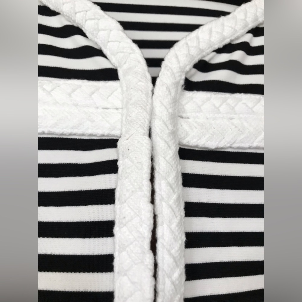 🆕🔥KATHERINE NY COLLECTION GORGEOUS NAUTICAL BLACK&WHITE JACKET STYLISH&CHIC - Picture 5 of 10